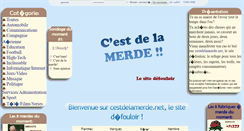 Desktop Screenshot of cestdelamerde.net