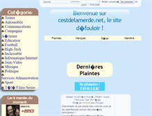 Tablet Screenshot of cestdelamerde.net